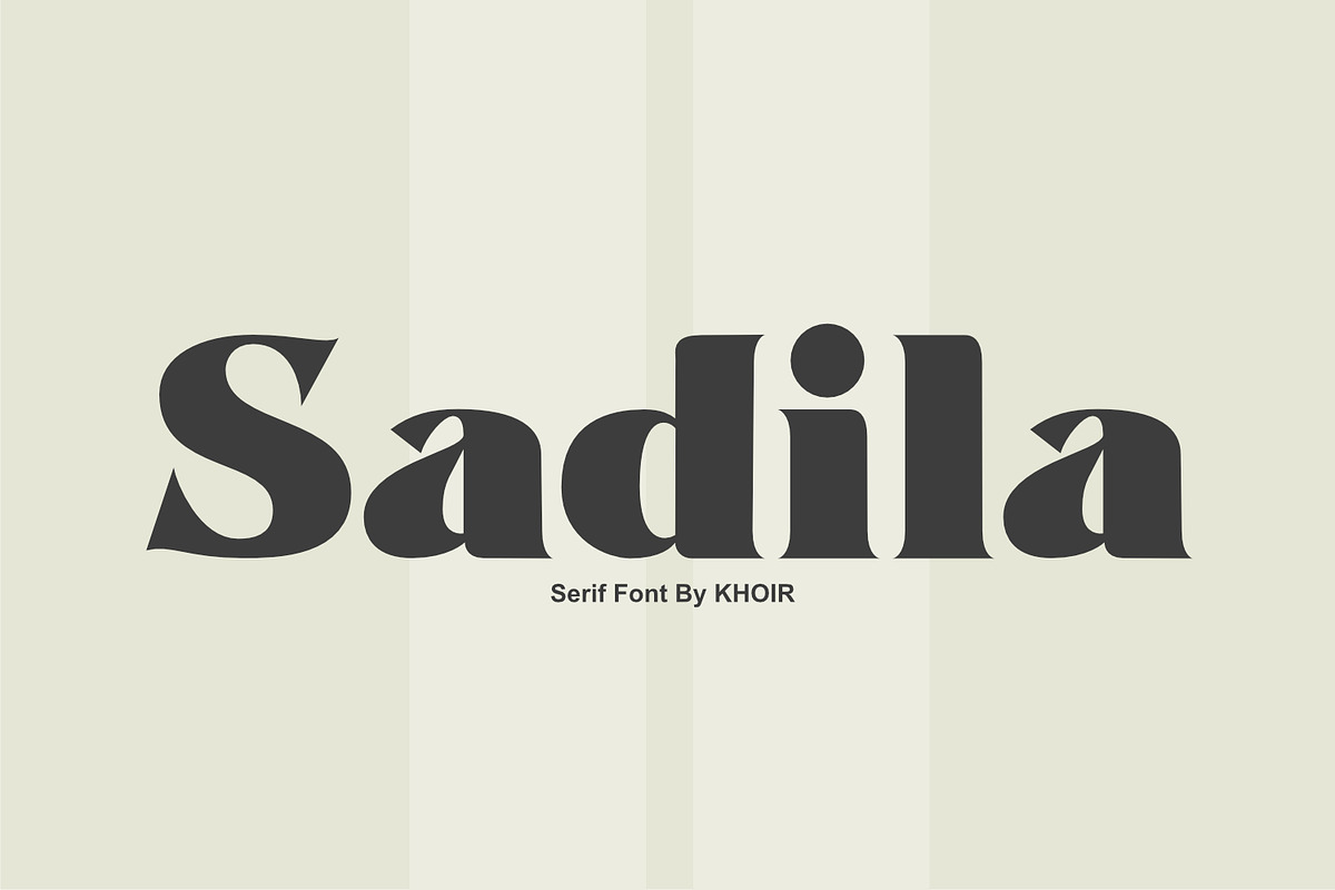 Sadila, a Serif Font by Khoir (Photo 1 of 10)