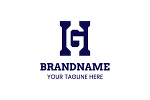 Letters HG Monogram Logo, a Branding & Logo Template by Pray Art Design Studio