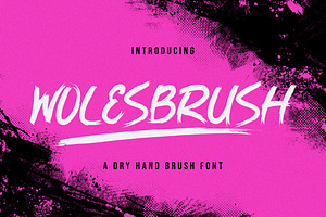 Wolesbrush Dry Hand Brush Font
