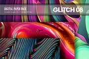 Glitch Psychedelic 08.Digital Paper., a Texture Illustration by KENO Mascots (Thumbnail 2 of 3)