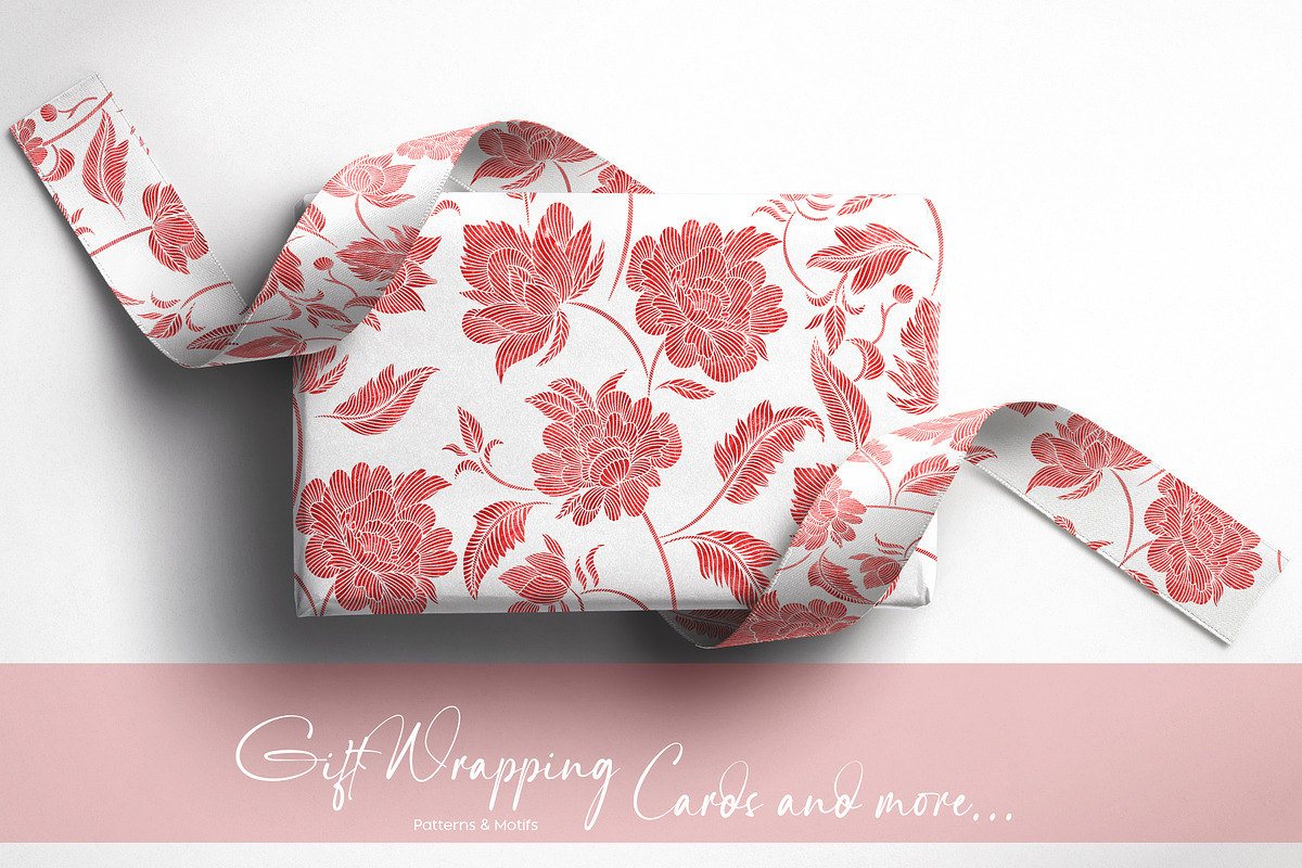ROYAL Seamless Lined Botanical Print, a Pattern Graphic by Fabrivo (Photo 10 of 10)
