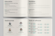 Minimalist Resume Booklet Template, a Resume Template by MightyDesign (Thumbnail 4 of 9)
