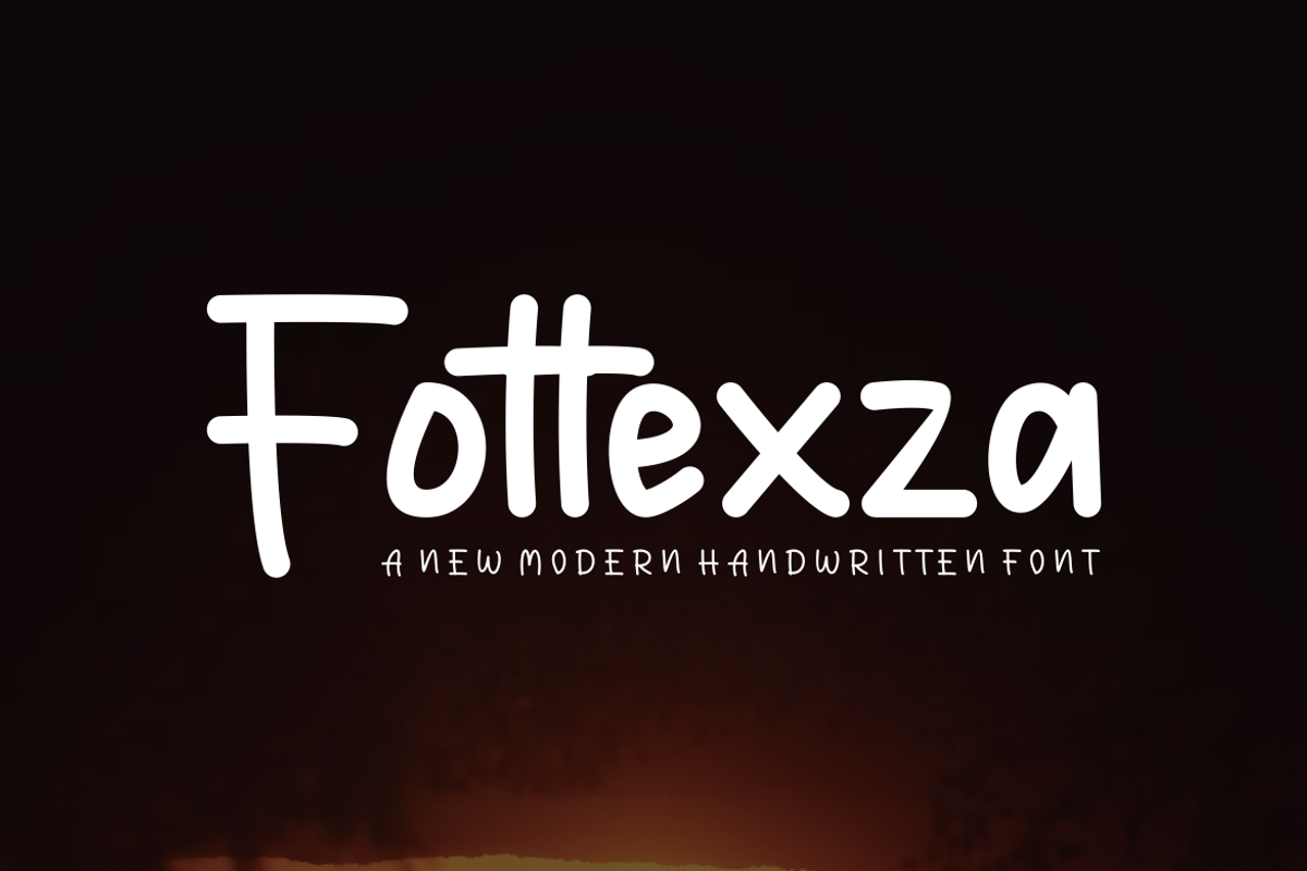 Fottexza - Font, a Handwritten Font by artchiles_design (Photo 3 of 5)