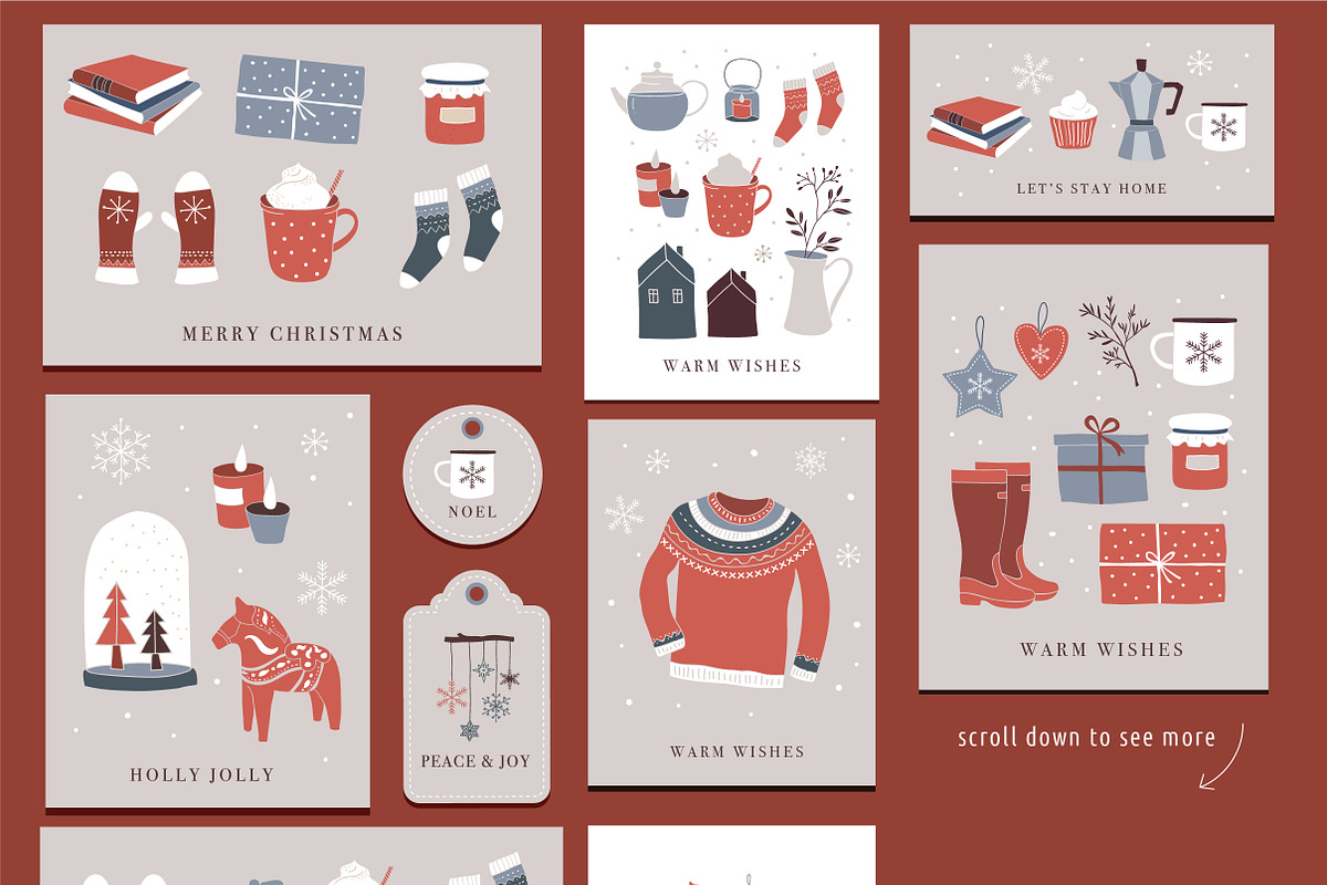 Nordic Christmas - winter collection, a Decorative Illustration by Marish (Photo 4 of 7)