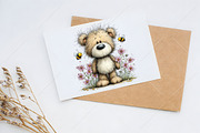 Whimsical Bear and Bees Clipart, a Seasonal Illustration by Canvas Craft (Thumbnail 10 of 10)