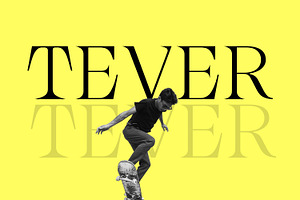 Tever Display Typeface