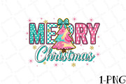 Retro Merry Christmas Coquette Png, an Illustration by DreamPrint404 (Thumbnail 1 of 7)
