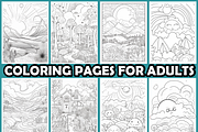Calm Nature Coloring Pages For Adult, an Animal Illustration by martinblan (Thumbnail 3 of 4)