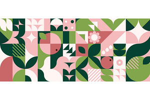 Modern bauhaus geometric pattern, an Object Illustration by art PVP - market