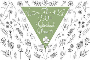 Vector Floral Kit - 250+ Elements