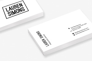 The Lauren Business Card Template