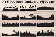 Woodland Landscape Silhouette, an Object Graphic by Creativeshirt (Thumbnail 1 of 18)