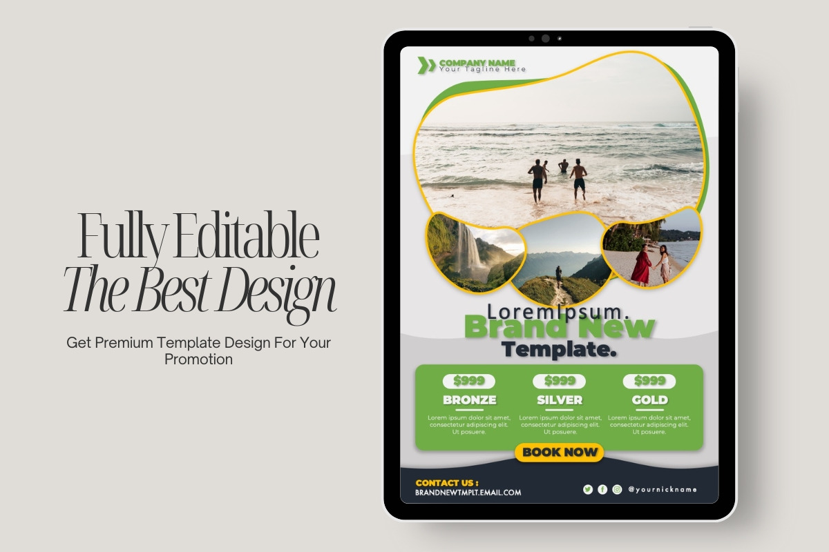 Brand New Flyer Template Design, a Flyer Template by ResumeFabs (Photo 2 of 3)