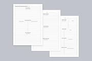 Project Planner Pages Set V-01, a Stationery Template by shahsoft (Thumbnail 2 of 3)