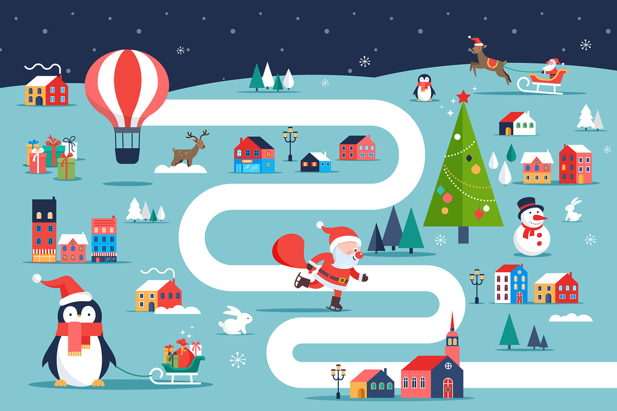 Winter wonderland designer's toolkit, an Animal Illustration by Marish (Photo 7 of 9)