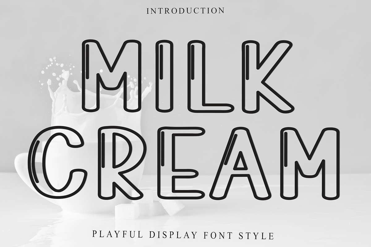Milk Cream, a Serif Font by InermediaSTUDIO (Photo 1 of 8)