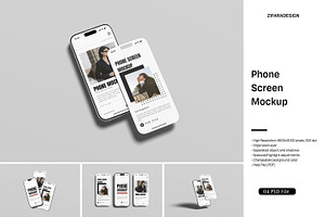 Phone Screen Mockup