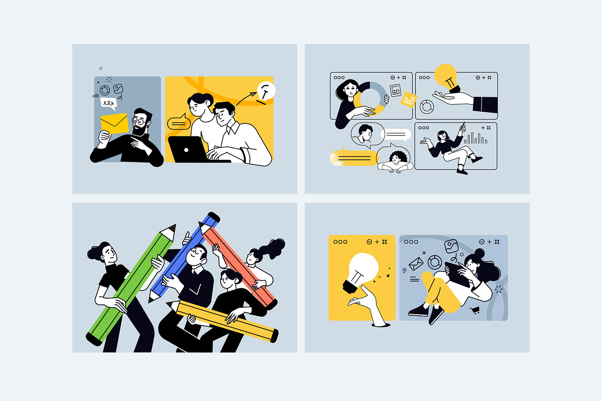 Creative Business Banners, a Person Illustration by PureSolution (Photo 6 of 12)