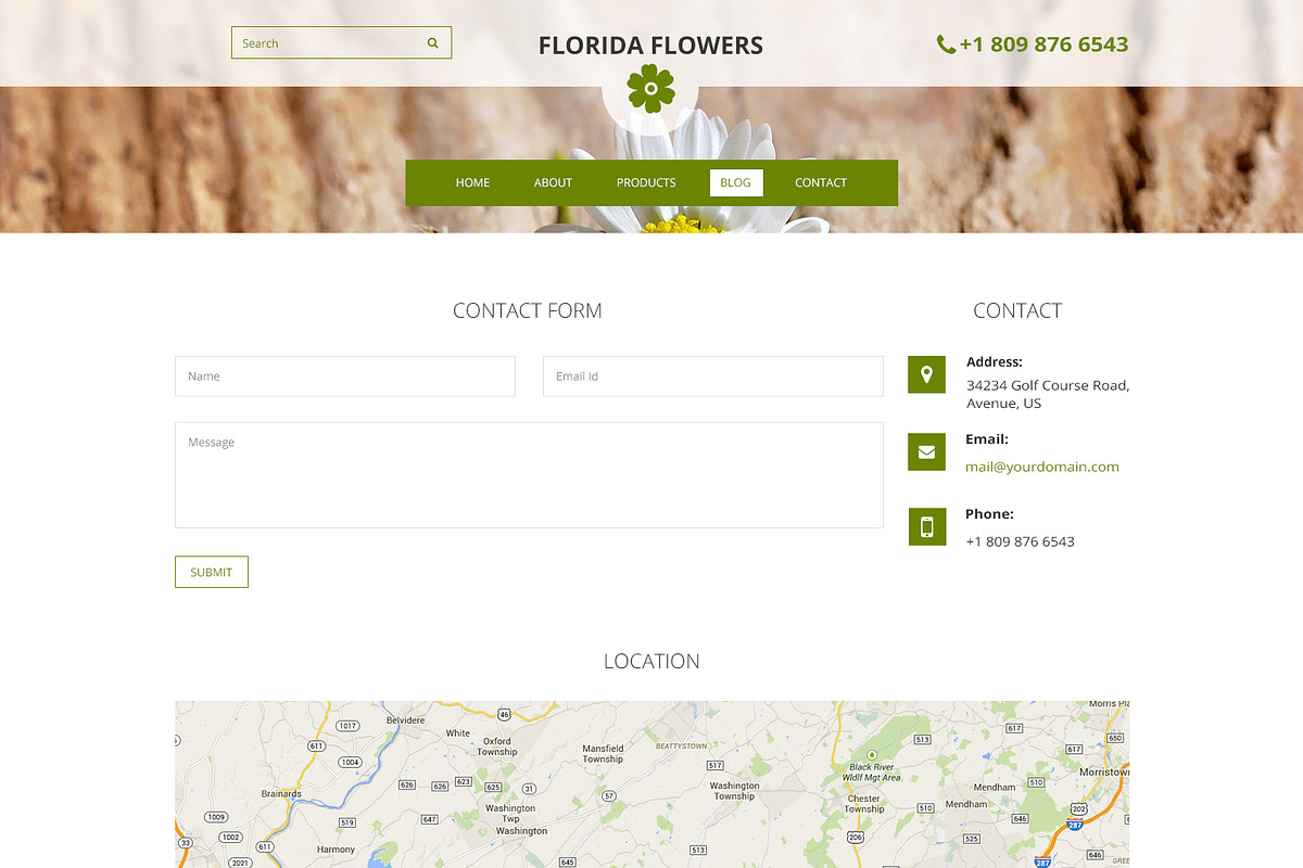 Florida Flowers PSD Website Template, a Websites & App Template by WebbyTemplates (Photo 7 of 7)