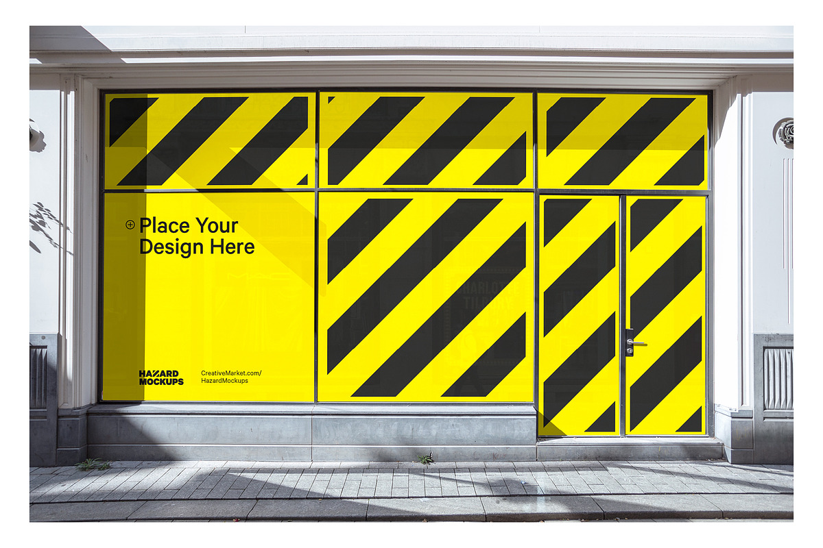 7x Shop Facade Mockup Bundle, an Advertising Mockup by HAZARD MOCKUPS (Photo 10 of 14)