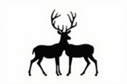 Deer Silhouette Vector Bundle, an Illustration by abu67222 (Thumbnail 7 of 7)