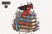 Reading Books Sublimation Bundle PNG, an Illustration by CreationArt (Thumbnail 9 of 16)