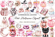 Coquette Pink Halloween Clipart, a Seasonal Illustration by designcity5 (Thumbnail 1 of 5)