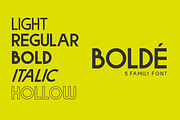 BOLDE, a Sans Serif Font by figuree studio (Thumbnail 2 of 8)