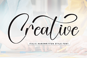 Creative | Script Font, a Handwritten Font by Scratchones (Thumbnail 1 of 9)