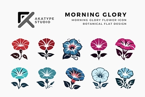 Morning Glory Vector Icon, an Icon by Akatype Studio