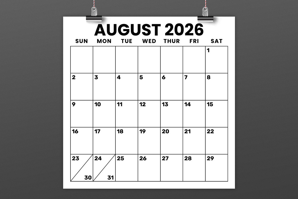 2026 Square 12x12 Large No. Calendar, a Stationery Template by Running With Foxes (Photo 3 of 5)