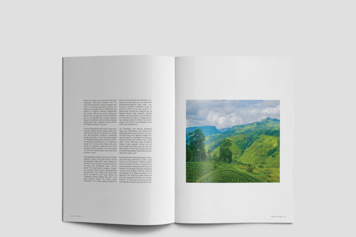Nature Magazine, a Magazine Template by Alhaytar (Photo 10 of 15)