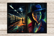 Noire Detective Ephemera | Art Noir, a Person Illustration by GlamArtZhanna (Thumbnail 3 of 9)