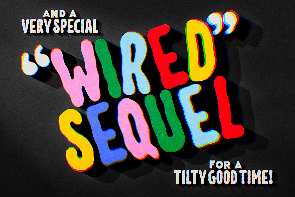 Wacky Wavy! A Wiggly Display Font, a Sans Serif Font by Meg Lewis Fun House (Photo 6 of 7)