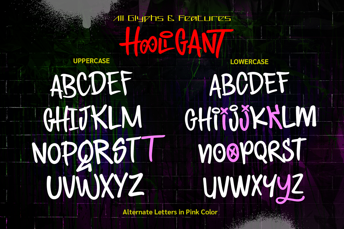 Hooligant – Graffiti Tag Font, a Handwritten Font by BBtypeStudios (Photo 8 of 11)