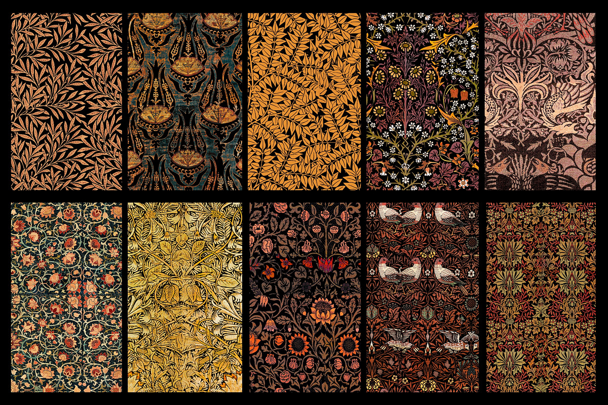 William Morris Vintage Pattern 6, a Graphic by ARTOZEN DIGITAL (Photo 7 of 10)
