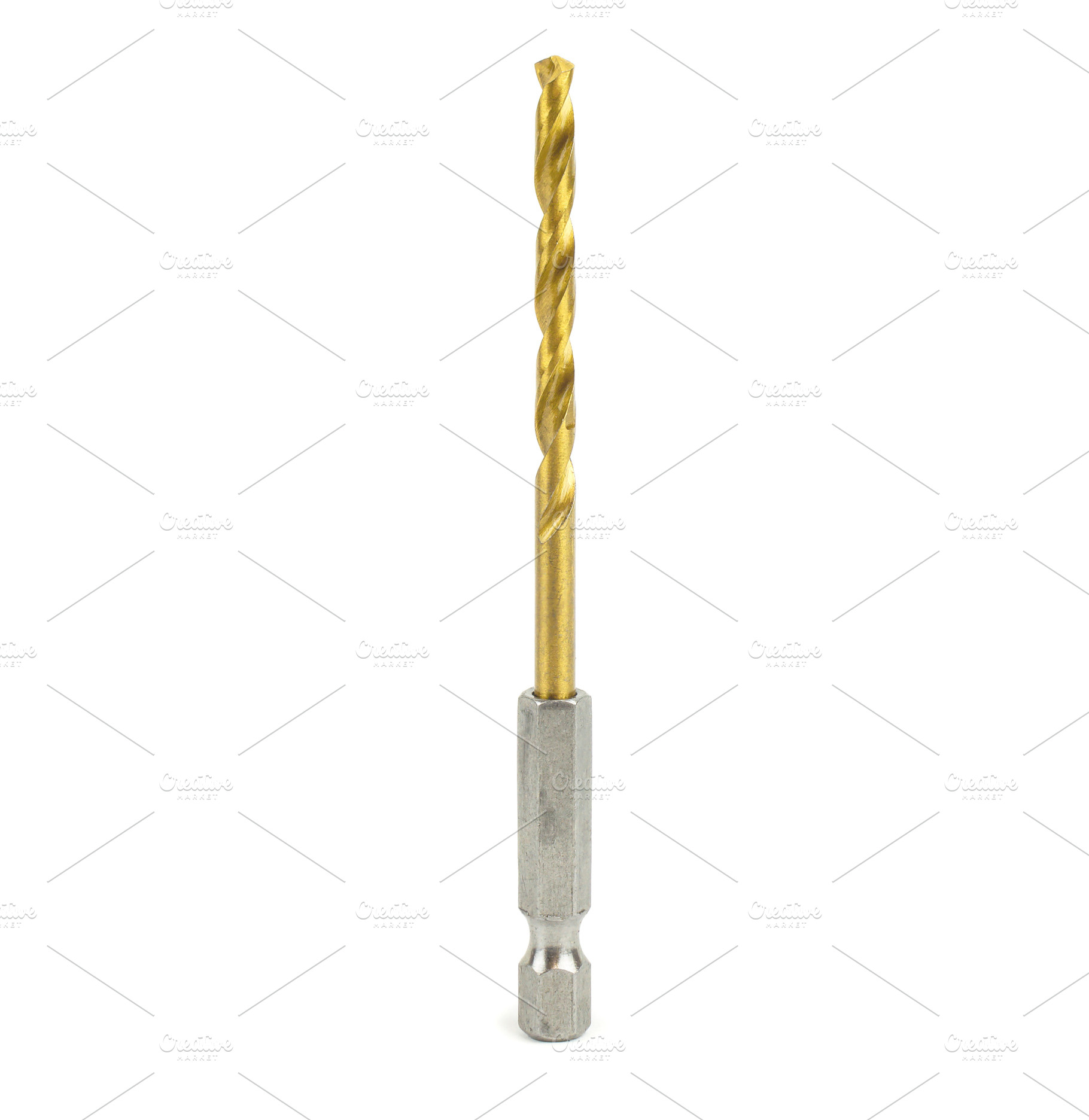 The installed drill bit is isolated, an Industrial Photo by AlexBush