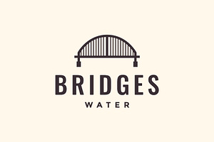 arch bridge construction logo, a Branding & Logo Template by devastd