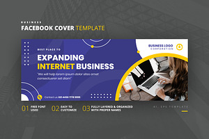 Business Facebook Cover Template