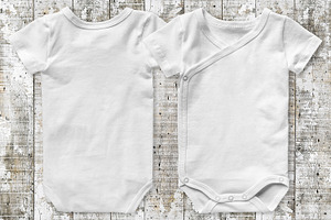 T-shirt Mockup Baby Bodysuit Mock Up