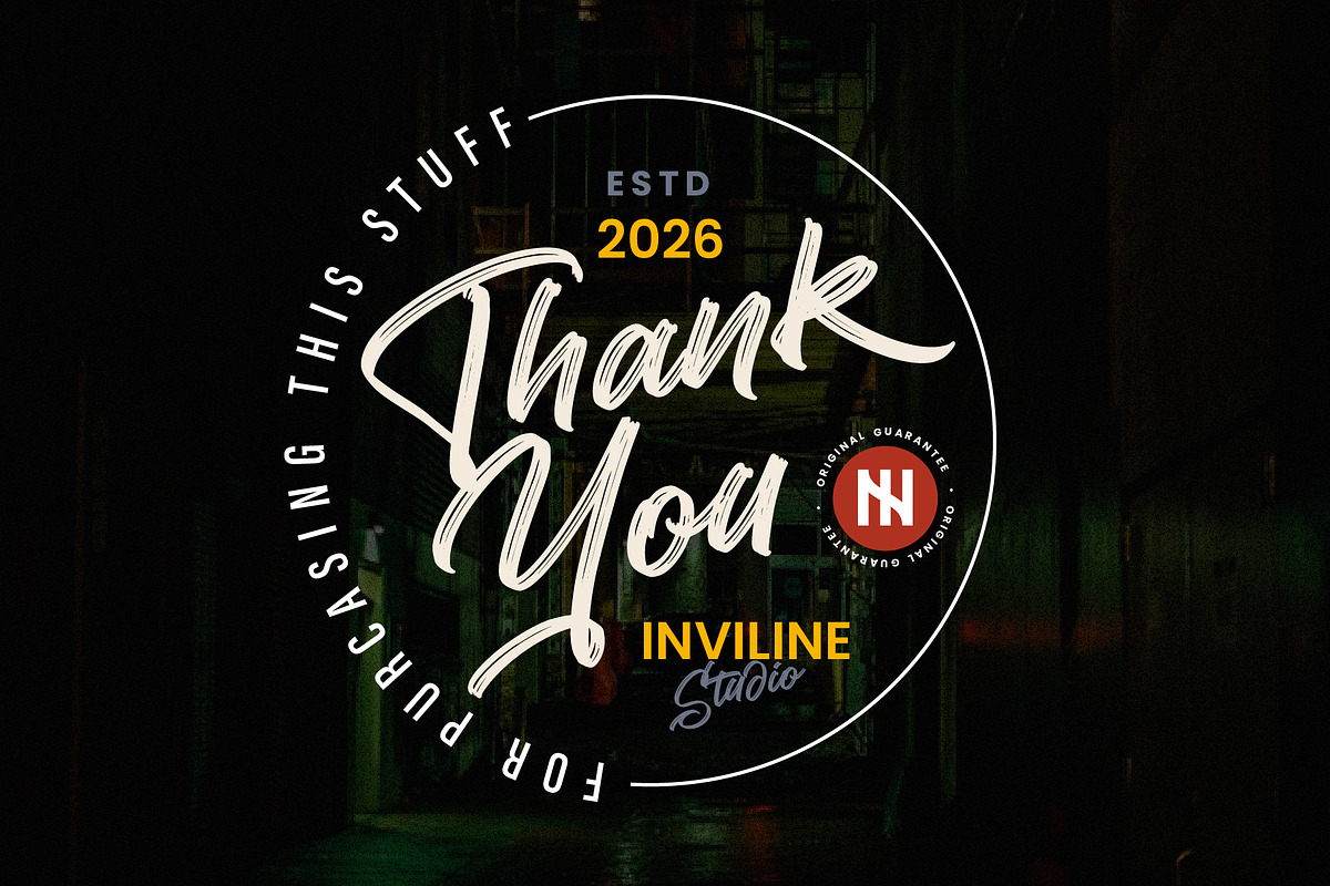 Vibe Shift - Textured Brush Script, a Script Font by Inviline.co (Photo 12 of 12)