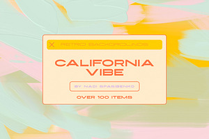 California - Acrylic Retro Textures