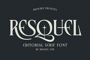 Resquel Elegant Editorial Serif Font