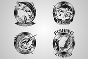 4 Fish Vector Dark and Light, an Illustration by weervector (Thumbnail 2 of 3)