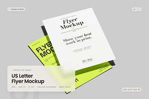 US Letter Flyer Mockup, an Advertising Mockup by Toasin Studio