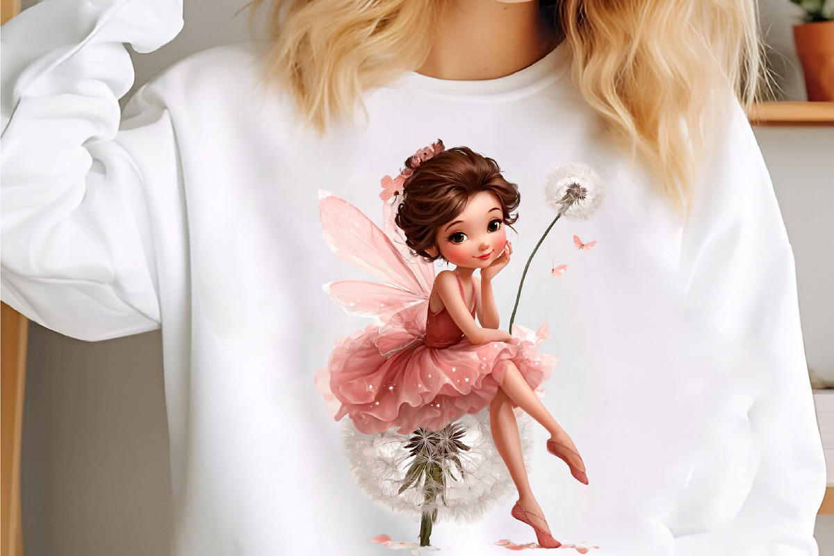 Whimsical Spring Fairy Clipart, an Illustration by designcity5 (Photo 3 of 5)