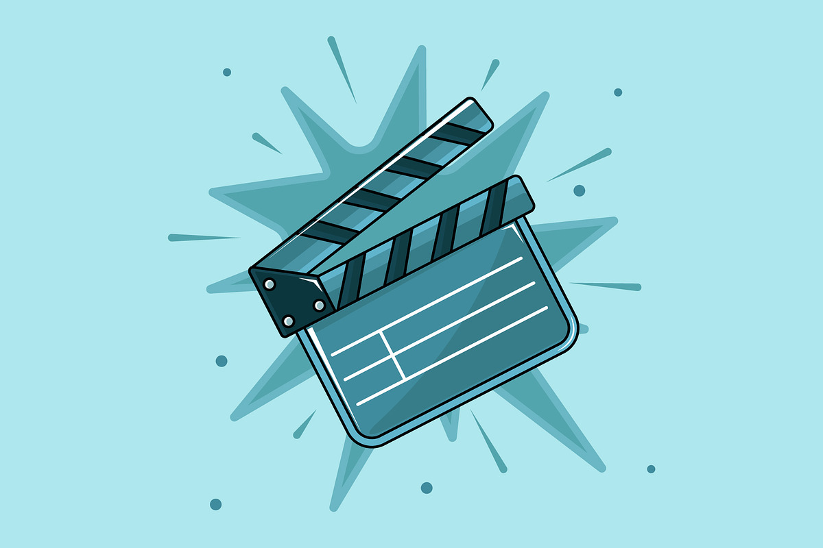 Movie clapperboard vector design, a Decorative Illustration by zyxroun shop (Photo 1 of 3)