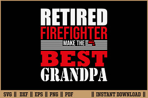Retired Firefighter Make The Cut SVG, an Illustration by Handy Arts Studio