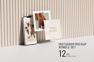 Instagram Mockup Bundle Set