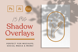 15 Shadow Mockup Overlays